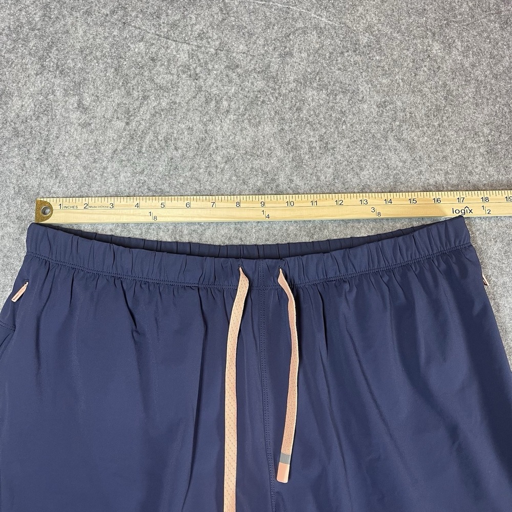Fabletics Shorts Mens L The One Navy Blue 7" Lined Athletic Workout Gym - Picture 7 of 8